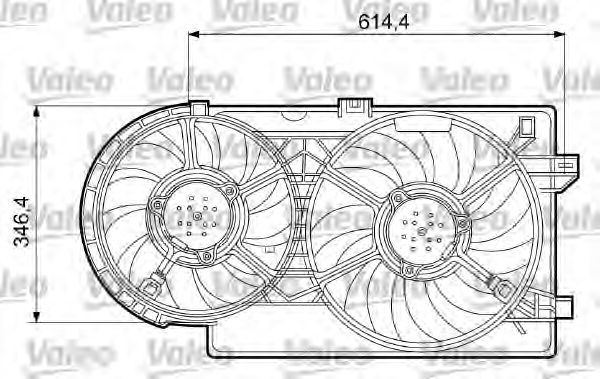 VALEO 698409 Electric Motor, radiator fan